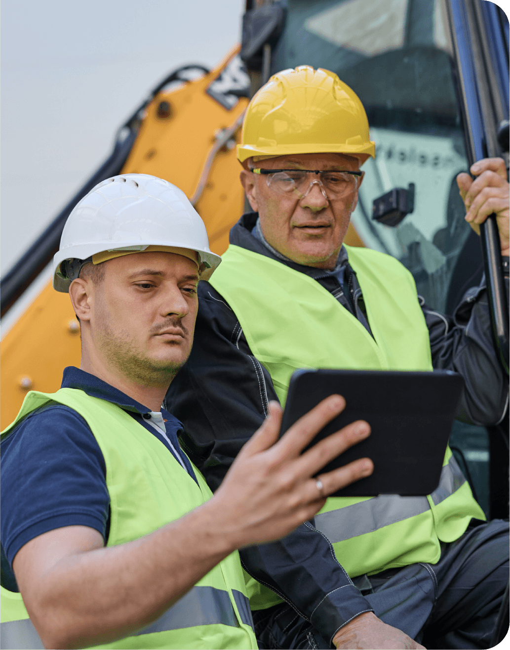 Equipment owners checking STX Garage service history