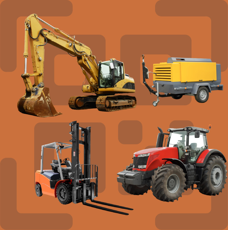 construction equipment tracked with STX Garage